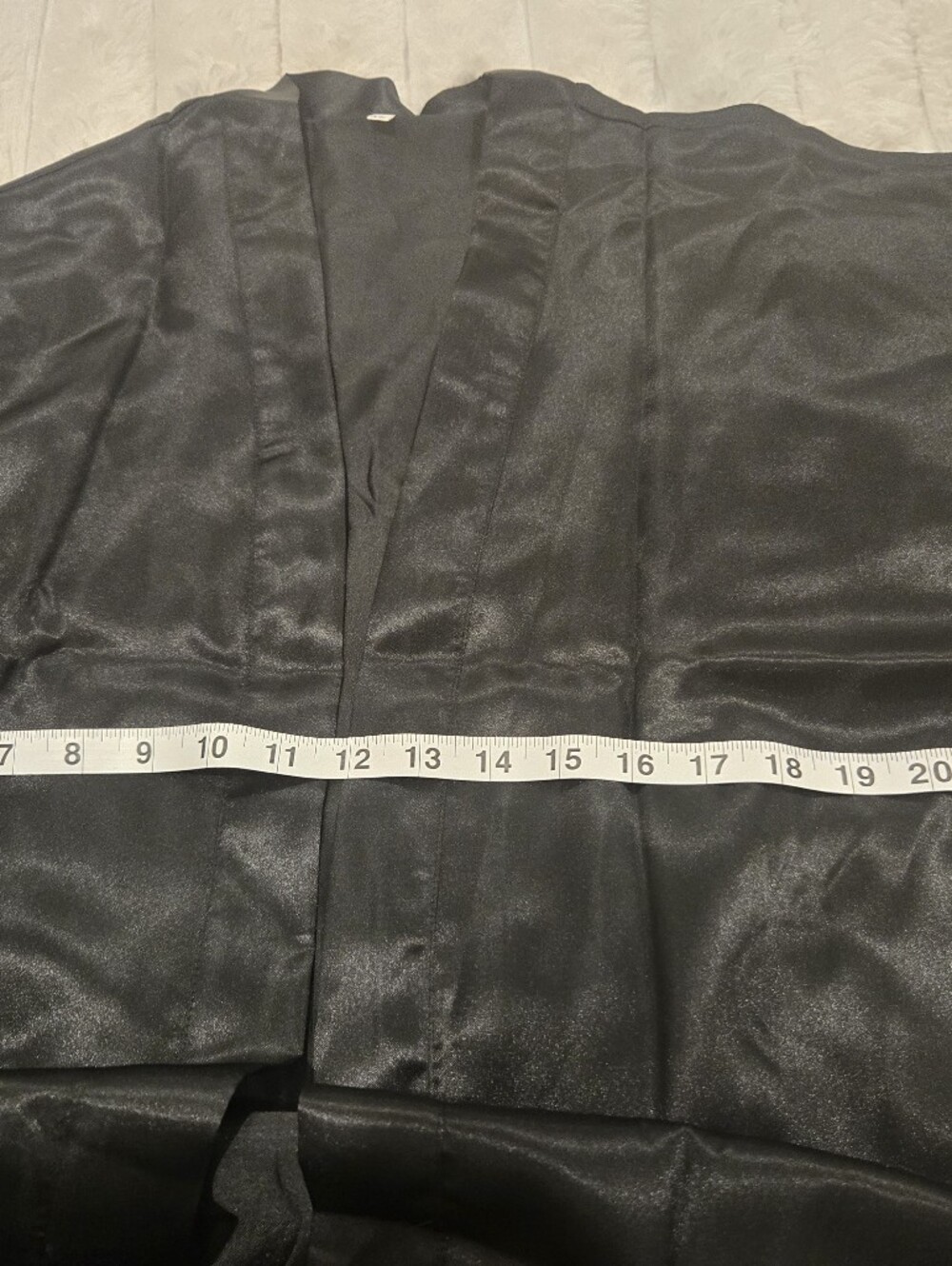 Set Of 5 , Black Satin Robes with Gold "Bridesmaid" and "Maid of Honor" Script - Picture 4 of 12